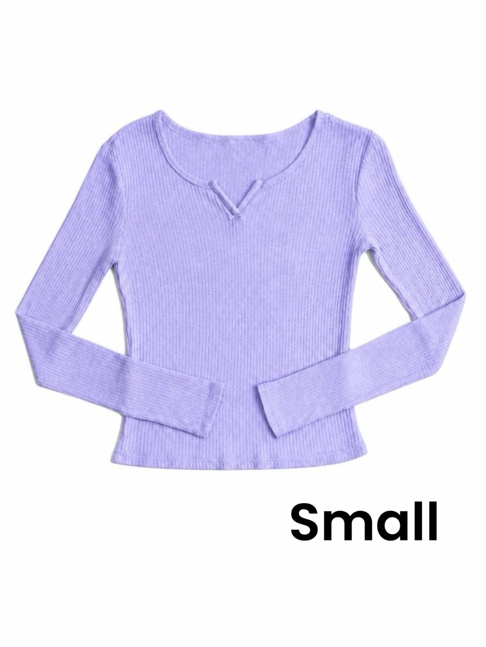 Ribbed Long-Sleeve Top